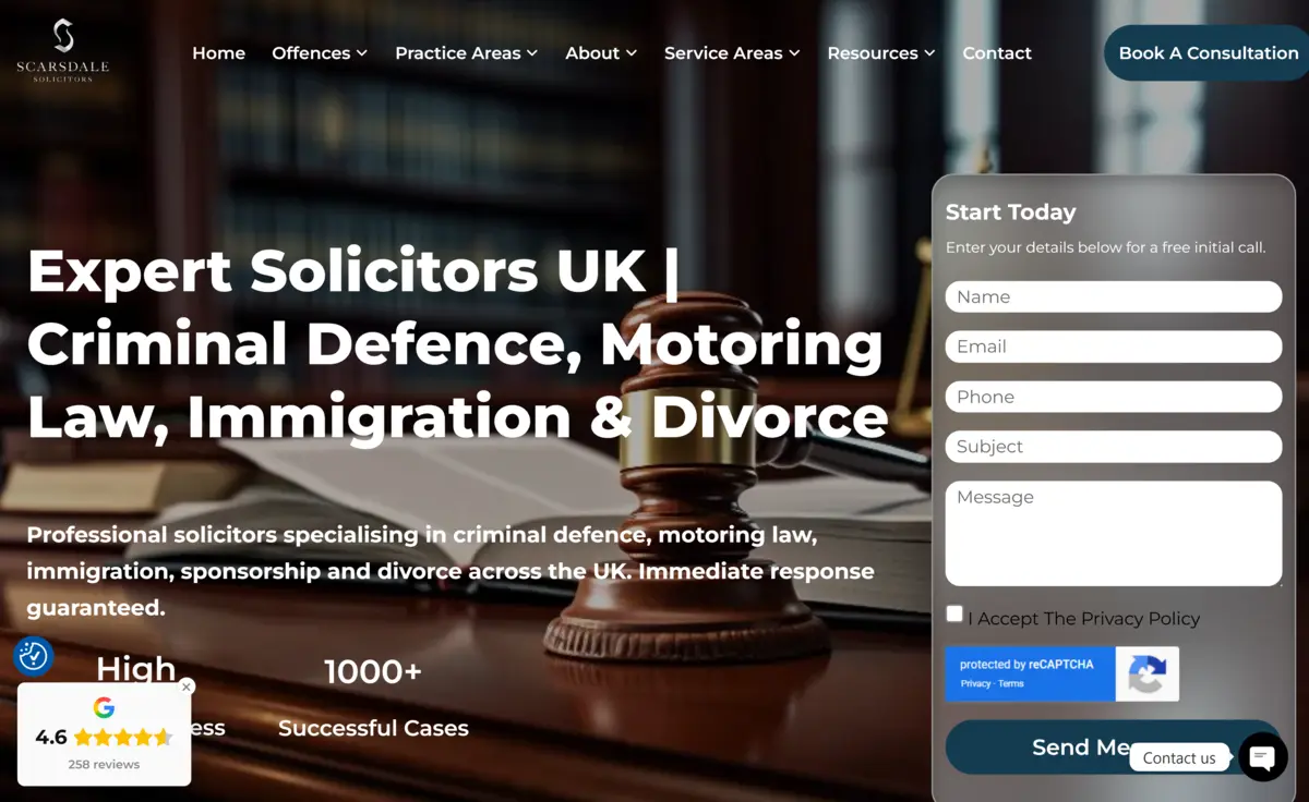Legal Services Website
